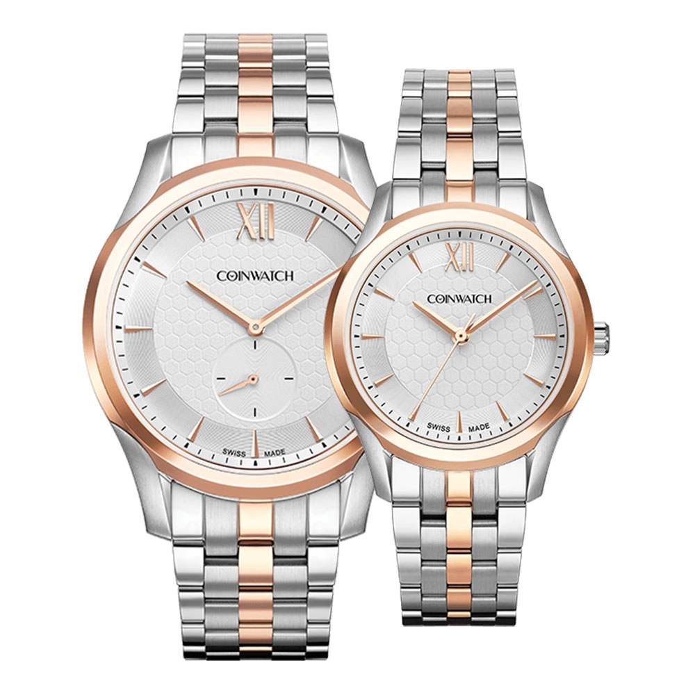 ساعت مچی ست زنانه و مردانه کوین‌واچ COINWATCH C193RWH-C192RWH