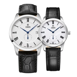 خرید ساعت مچی ست زنانه مردانه کاور مدل COVER-CO194.09-CO195.10 با بهترین قیمت