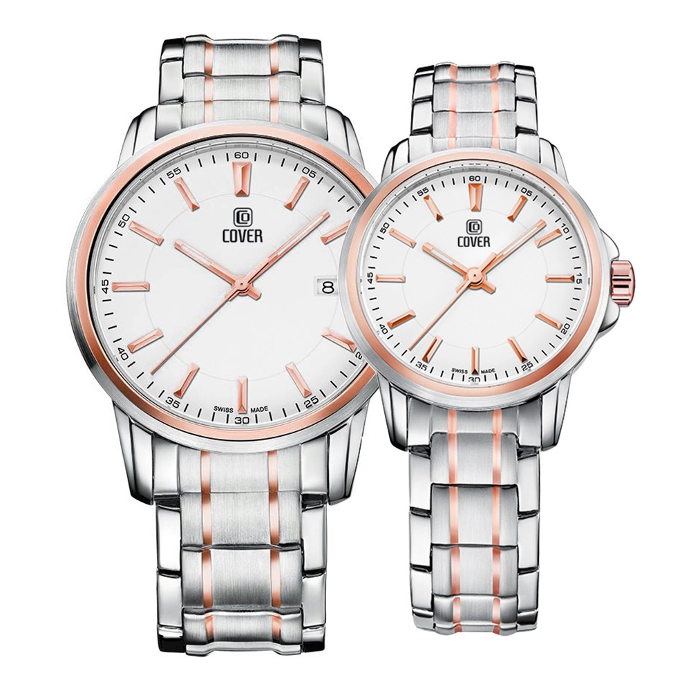 ساعت مچی ست زنانه مردانه کاور COVER-CO34.12-CO35.10
