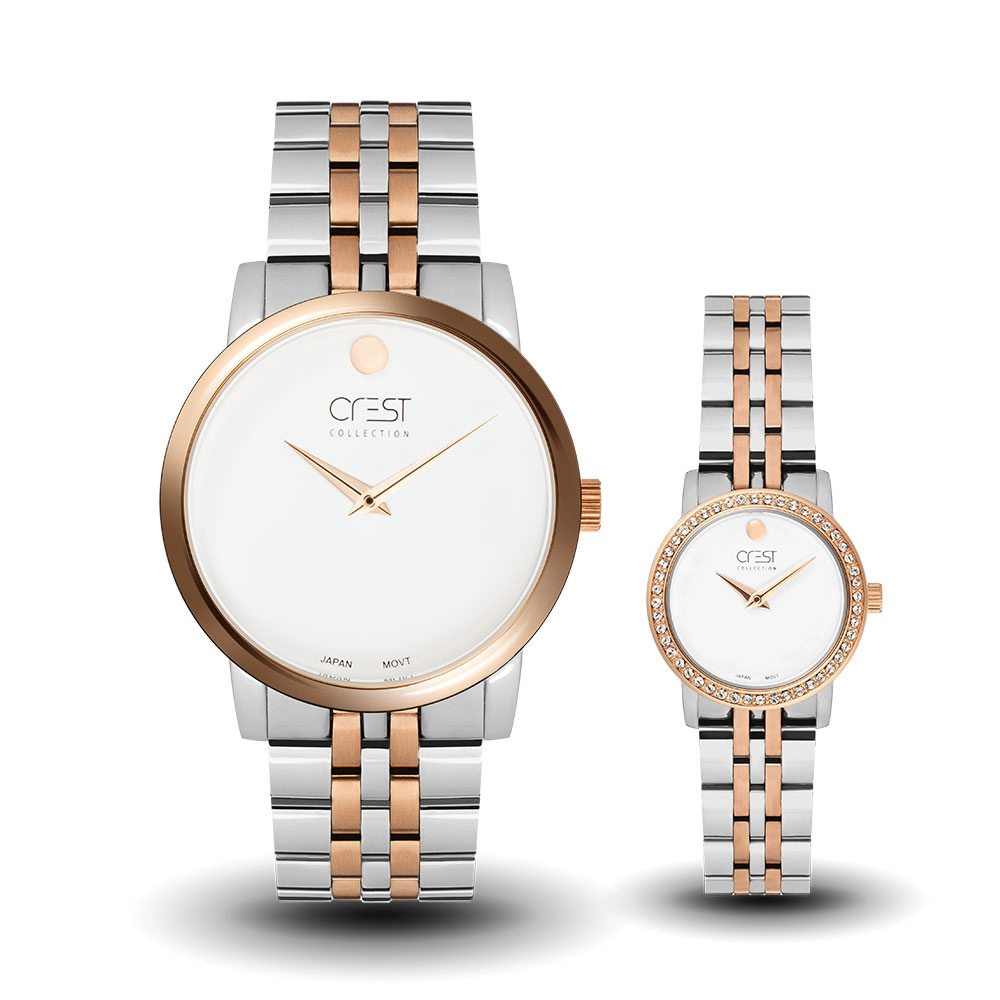 ساعت مچی ست زنانه مردانه کرست Crest 6026G-5