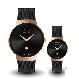خرید ساعت مچی ست زنانه مردانه کرست مدل Crest 6027G-2 با بهترین قیمت