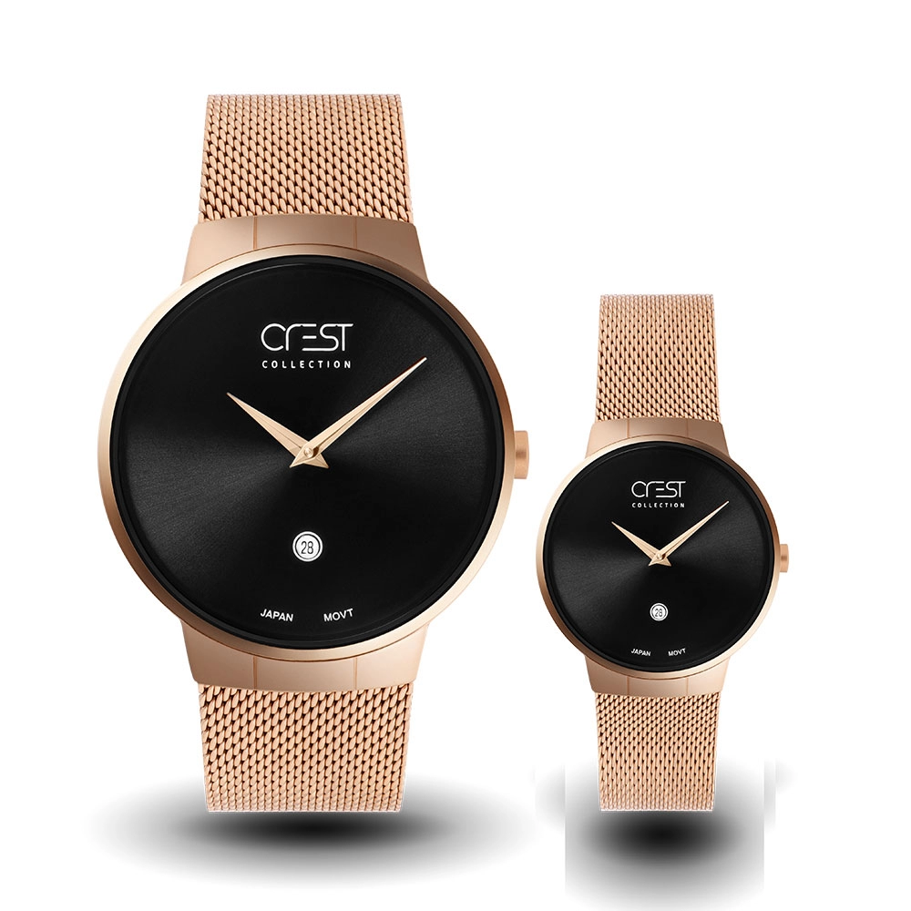 ساعت مچی ست زنانه مردانه کرست Crest 6027G-3