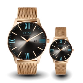 خرید ساعت مچی ست زنانه مردانه کرست مدل Crest 6030G-5 با بهترین قیمت