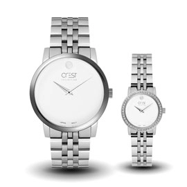 خرید ساعت مچی ست زنانه مردانه کرست مدل Crest 6026G-1 با بهترین قیمت