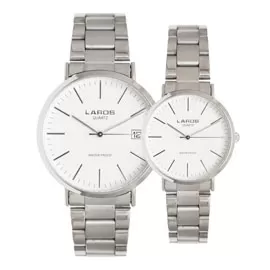 خرید ساعت مچی ست زنانه مردانه لاروس مدل Laros 0917-80079-D-0320-80080.1.1.1.1 با بهترین قیمت