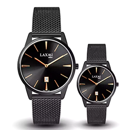 خرید ساعت مچی ست مردانه و زنانه لاکسمی مدل laxmi 8518-9 با بهترین قیمت