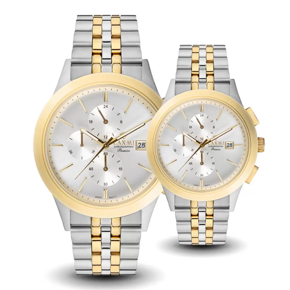 ساعت مچی ست زنانه مردانه لاکسمی 8509G-14-8509L-14