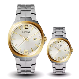 خرید ساعت مچی ست مردانه و زنانه لاکسمی مدل laxmi 8107-8108-3 با بهترین قیمت