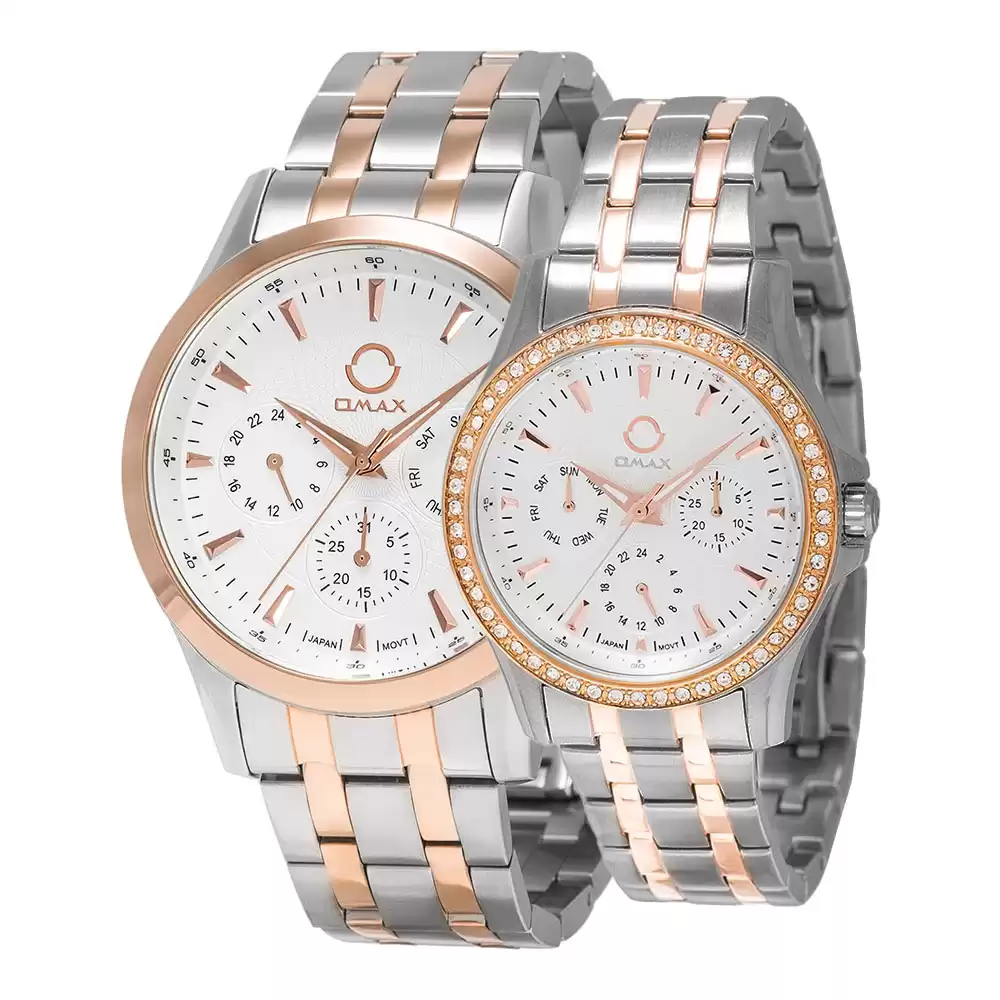 ست ساعت مچی مردانه زنانه اوماکس