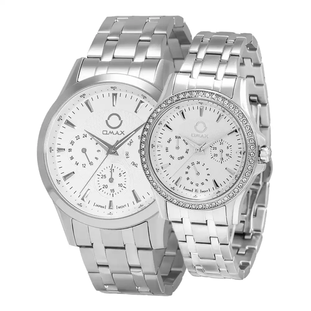 ست ساعت مچی مردانه زنانه اوماکس