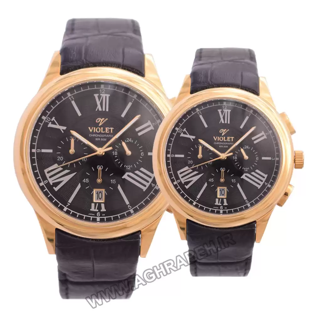 ساعت مچی ست زنانه مردانه ویولت s19 violet-0401g-l-4-6-6