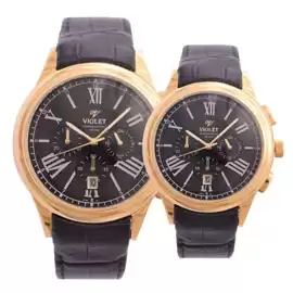 خرید ساعت مچی ست زنانه مردانه ویولت s19 مدل violet-0401g-l-4-6-6 با بهترین قیمت