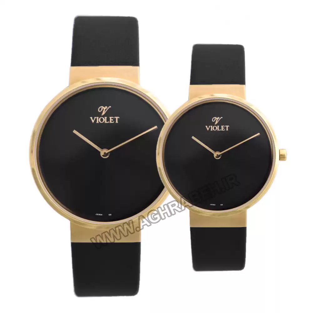 ساعت مچی ست زنانه مردانه ویولت s48 violet-0466g-l-4-6-6