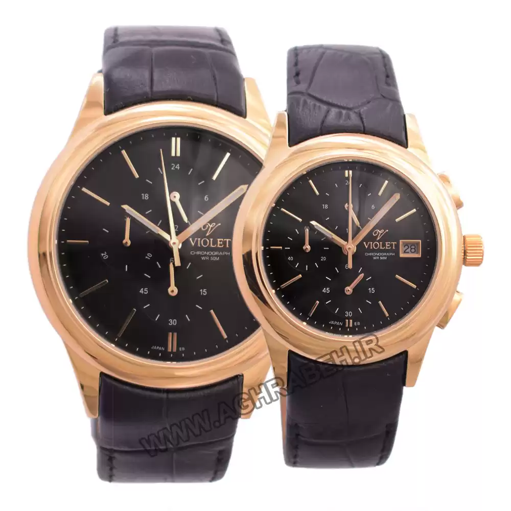 ساعت مچی ست زنانه مردانه ویولت s20 violet-0402g-l-4-6-6