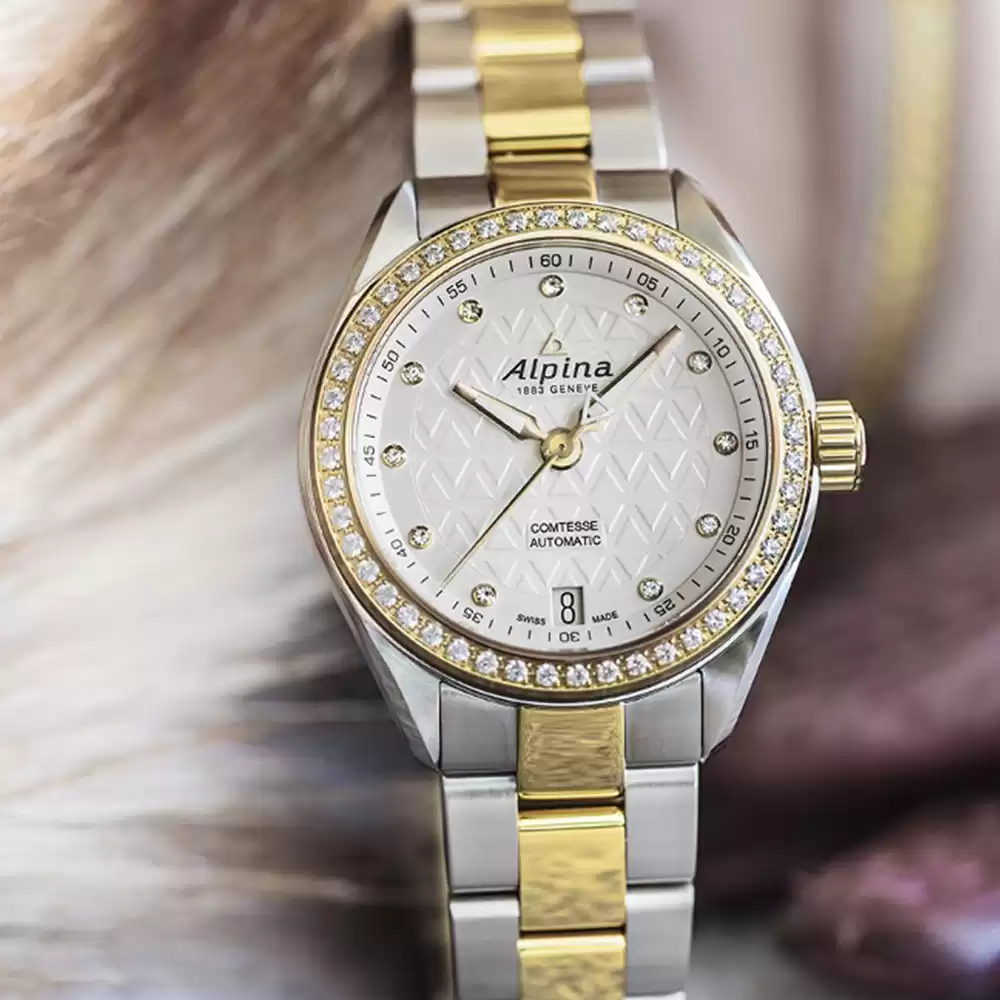 ساعت مچی زنانه آلپینا ALPINA-AL-525STD2CD3B