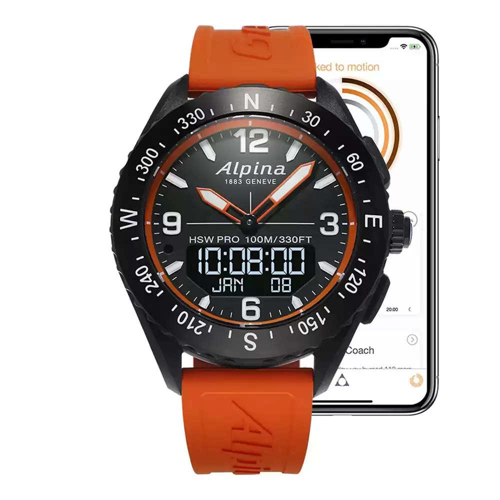 ساعت مچی هوشمند مردانه آلپینا ALPINA-AL-283LBO5AQ6