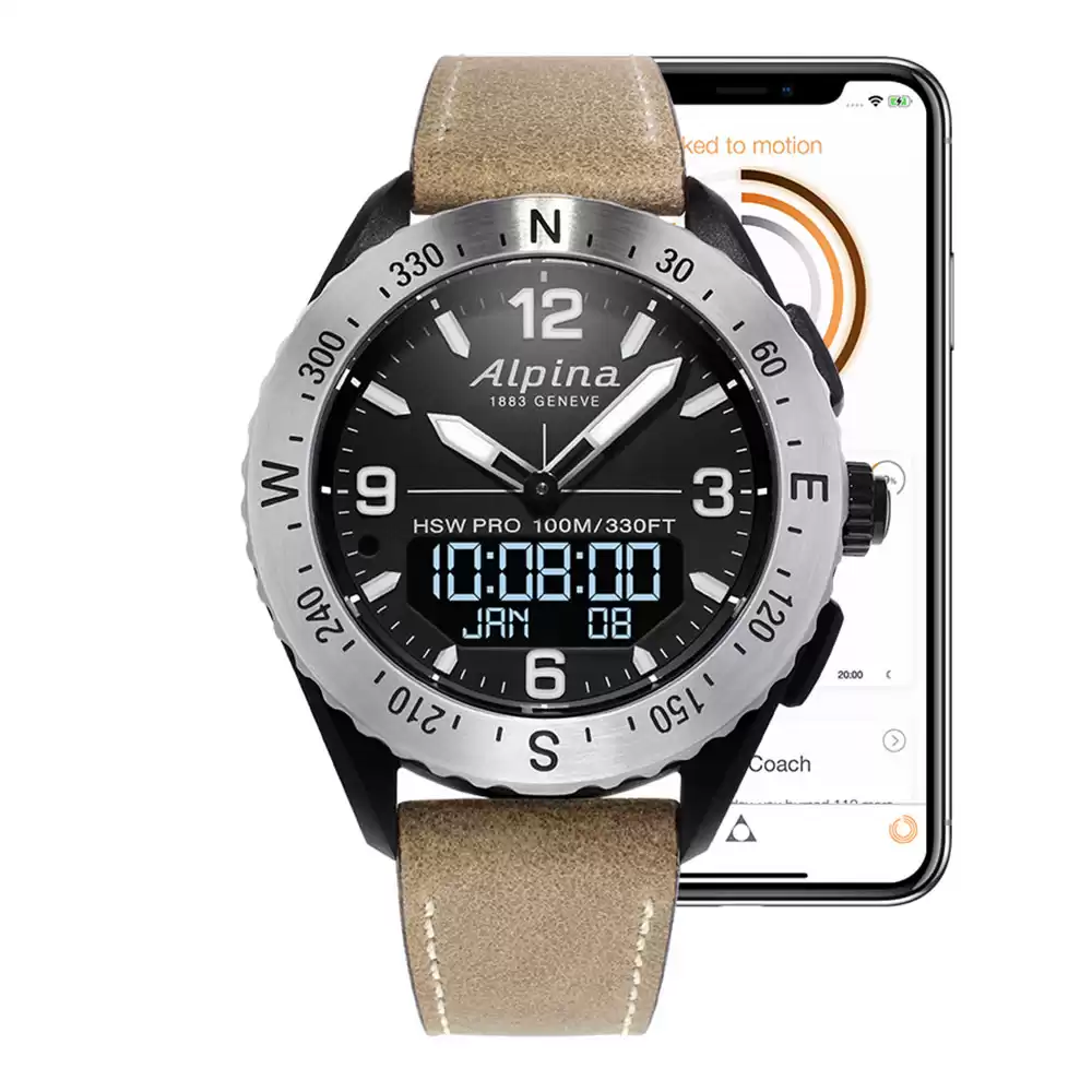 ساعت مچی هوشمند مردانه آلپینا ALPINA-AL-283LBBW5SAQ6