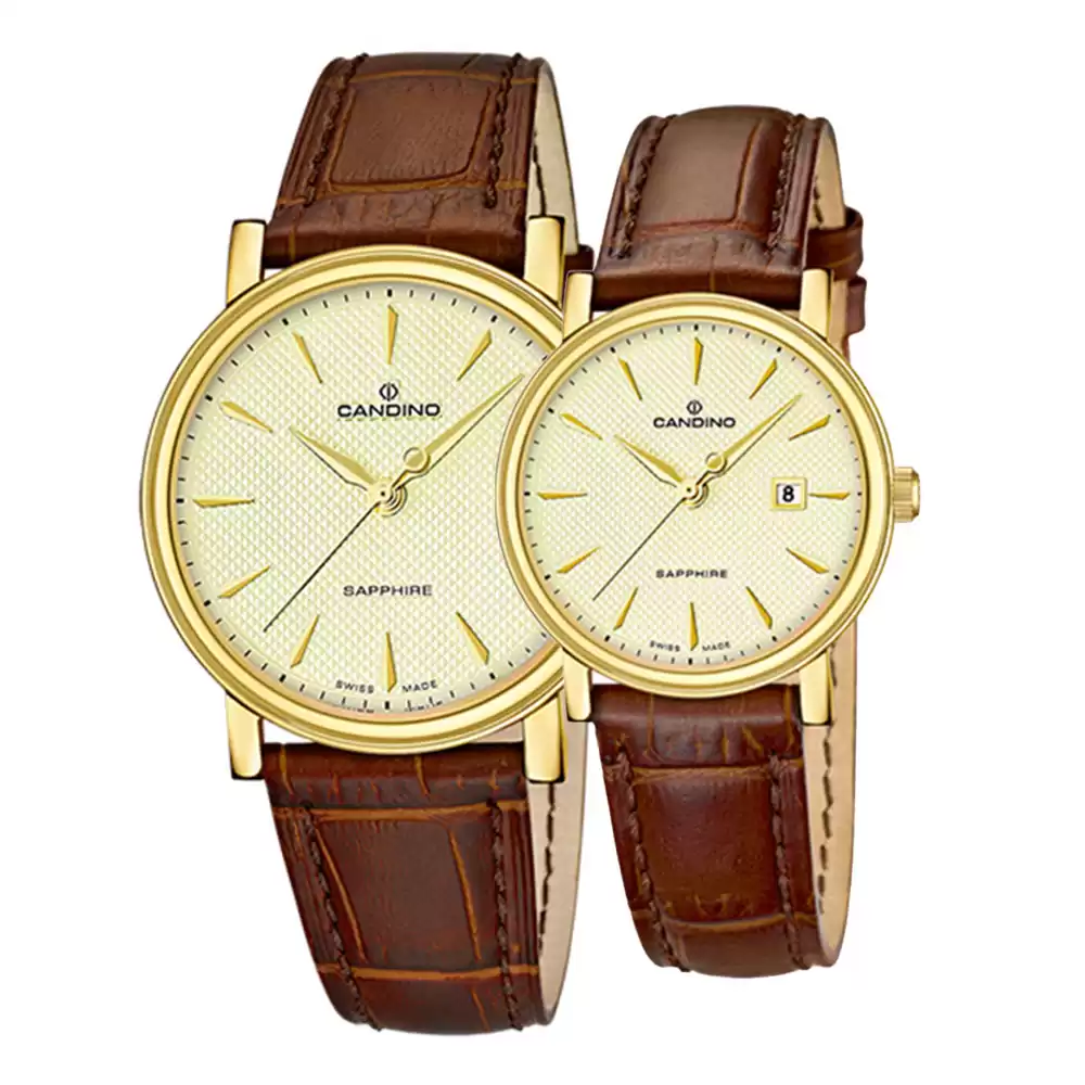 ست ساعت مچی مردانه زنانه کاندینو CANDINO C4489/3-C4490/3