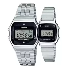 خرید ساعت مچی ست زنانه و مردانه کاسیو مدل casio A159WAD-1D-LA670WAD-1D با بهترین قیمت