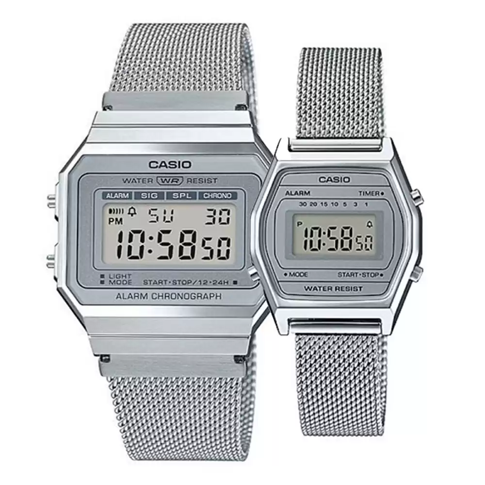 ساعت مچی ست زنانه و مردانه کاسیو casio A700WM-7A-LA690WEM-7D