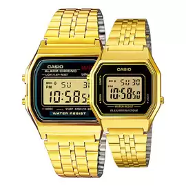 خرید ساعت مچی ست زنانه و مردانه کاسیو مدل casio A159WGEA-1D-LA680WGA-1D با بهترین قیمت