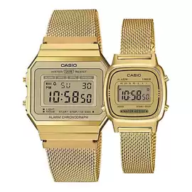 خرید ساعت مچی ست زنانه و مردانه کاسیو مدل casio A700WMG-9A-LA670WEMY-9D با بهترین قیمت