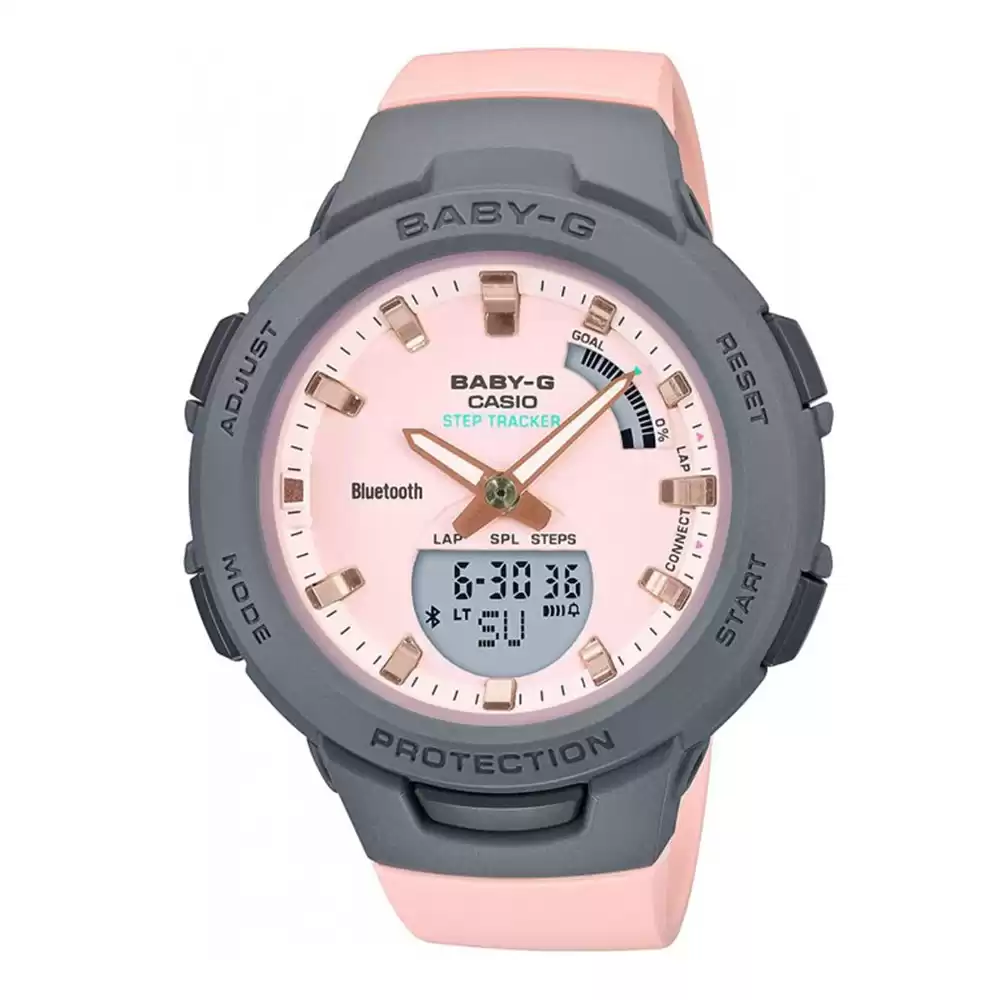 ساعت مچی هوشمند زنانه بی‌بی‌جی Baby-G BSA-B100MC-4A
