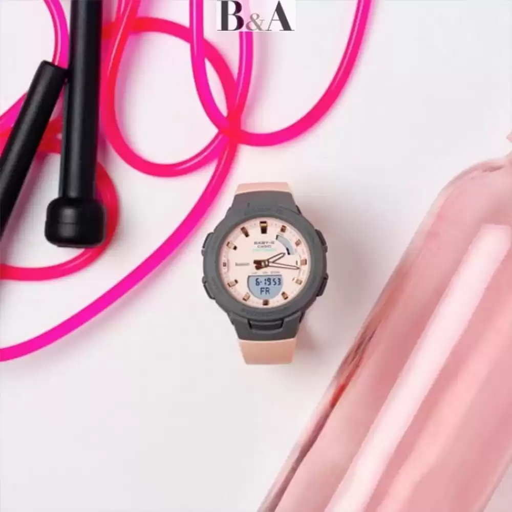 ساعت مچی هوشمند زنانه بی‌بی‌جی Baby-G BSA-B100MC-4A