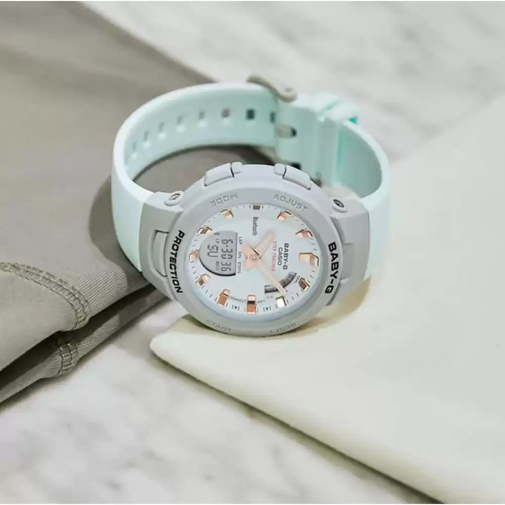 ساعت مچی هوشمند زنانه بی‌بی‌جی Baby-G BSA-B100MC-8A