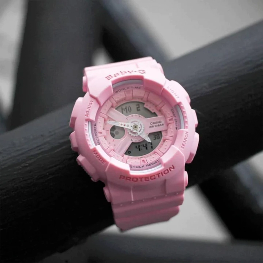 ساعت مچی زنانه بی‌بی‌جی baby-g BA-110-4A1