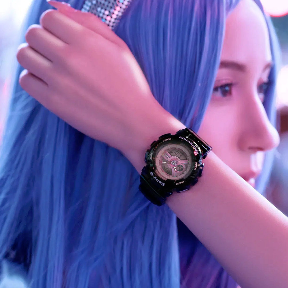 ساعت مچی زنانه بی‌بی‌جی baby-g BA-110PL-1A