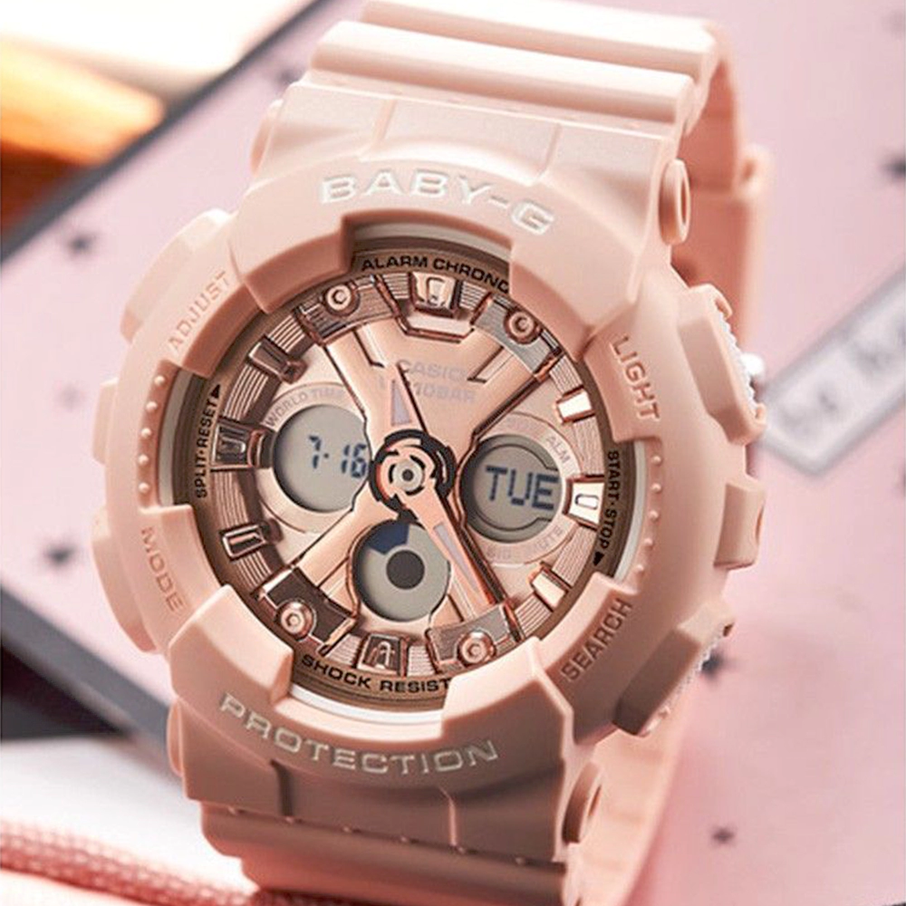 ساعت مچی زنانه بی‌بی‌جی baby-g BA-130-4A