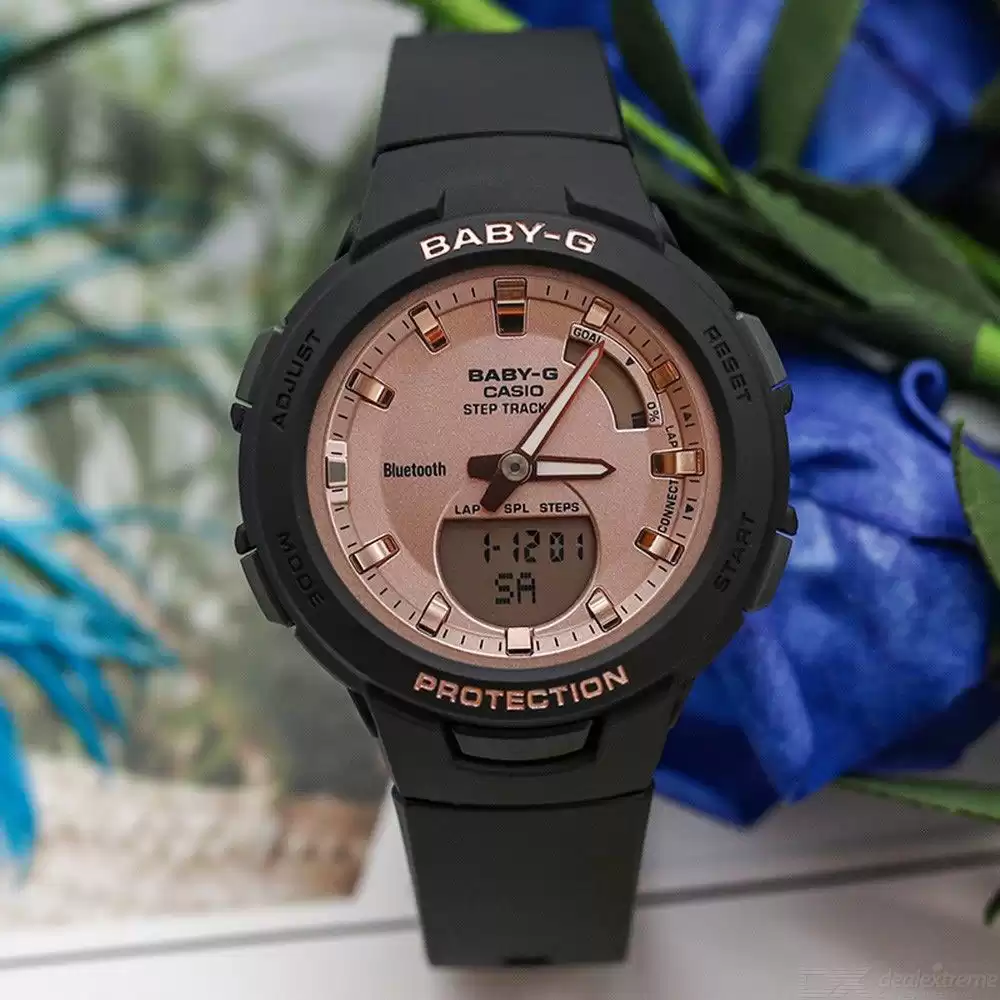 ساعت مچی زنانه هوشمند بی بی جی BABY-G BSA-B100MF-1A
