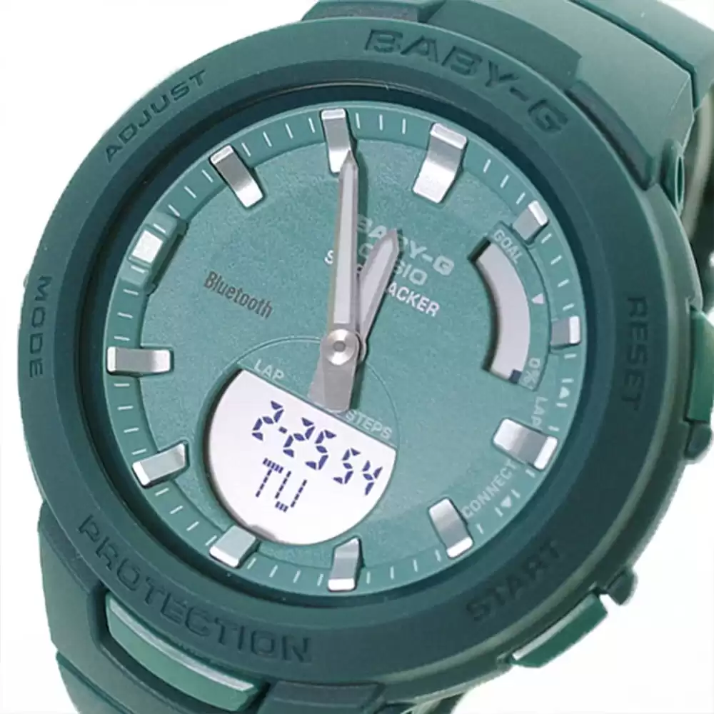 ساعت مچی زنانه هوشمند بی بی جی BABY-G BSA-B100AC-3A