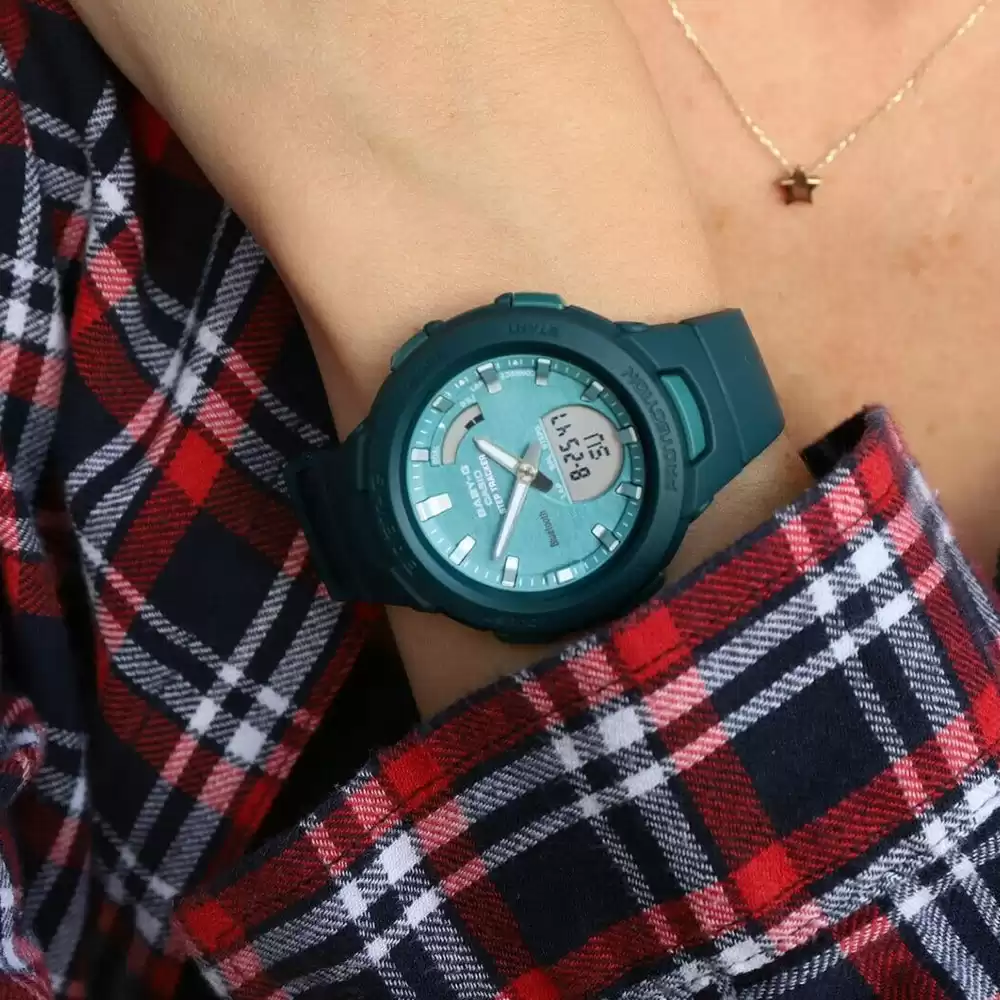 ساعت مچی زنانه هوشمند بی بی جی BABY-G BSA-B100AC-3A