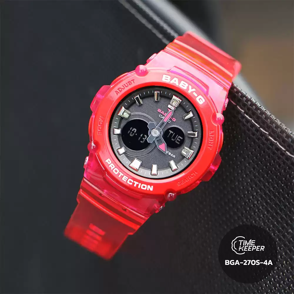 ساعت مچی زنانه بی‌بی‌جی Baby-G BGA-270S-4A