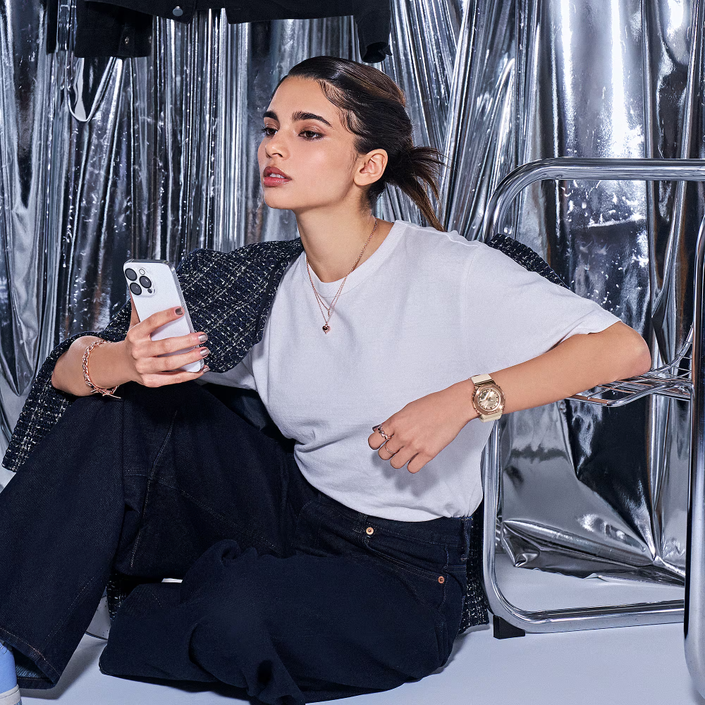 ساعت مچی زنانه جی شاک G-SHOCK GM-S2110PG-4A