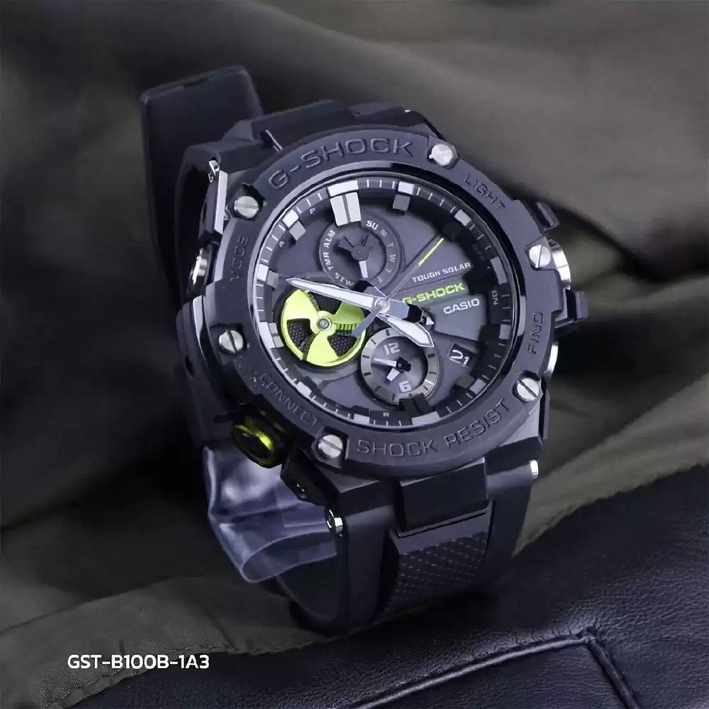 ساعت مچی مردانه هوشمند جی شاک G-SHOCK GST-B100B-1A3