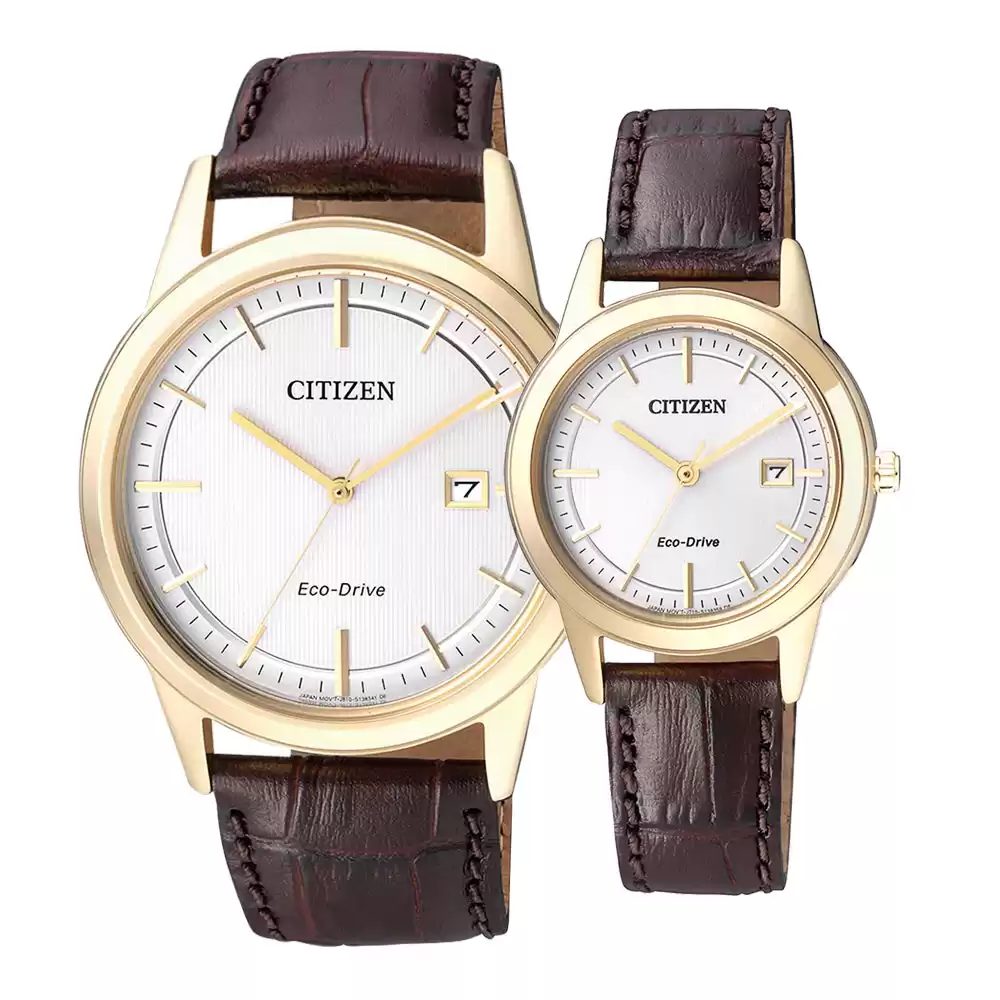 ساعت مچی ست زنانه مردانه سیتی زن AW1233-01A-FE1083-02A