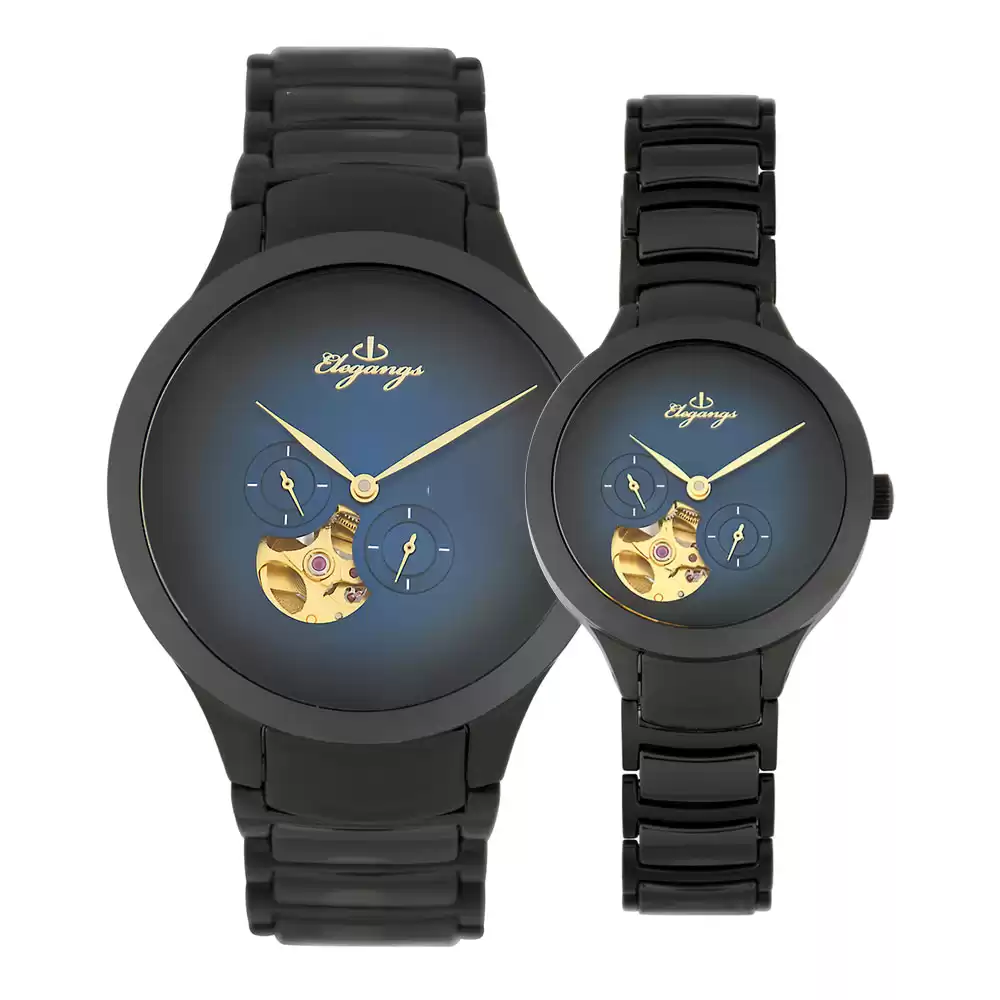 ساعت مچی ست مردانه زنانه الگنگس Elegangs 8117-405-8118-405