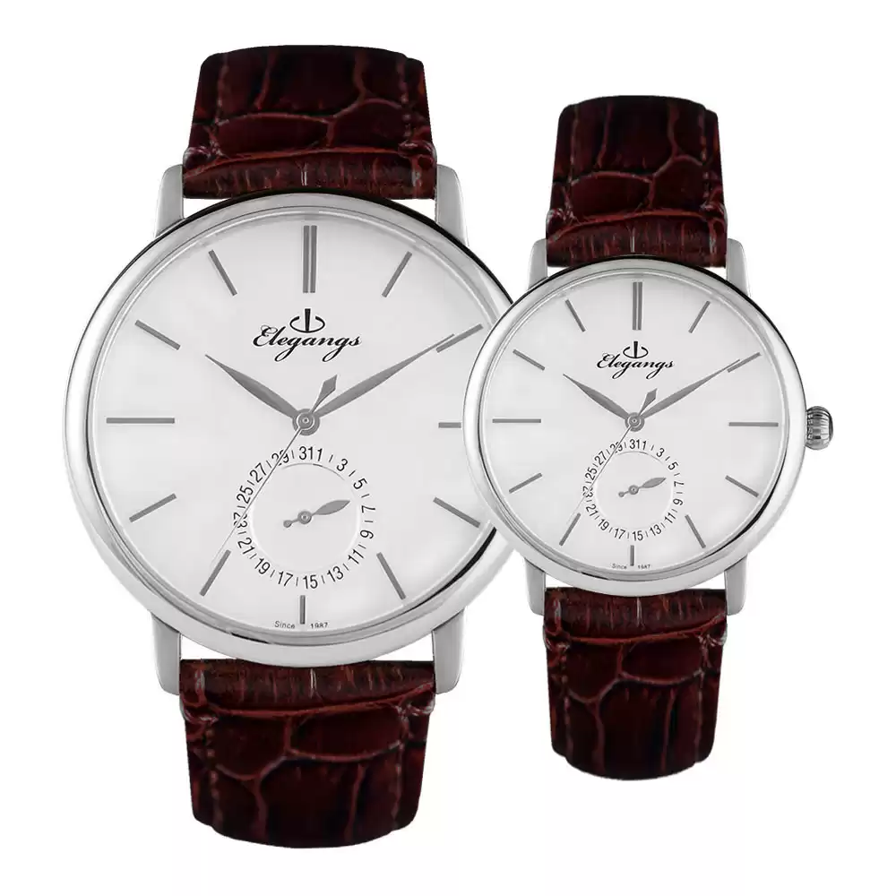 ساعت مچی ست زنانه مردانه الگنگس 8022-101-8023-101