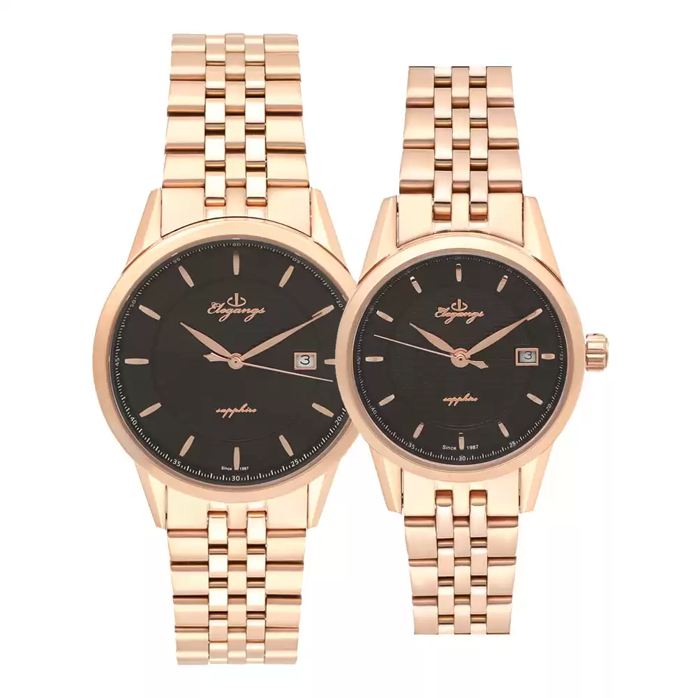 ساعت مچی ست زنانه مردانه الگنگس 8042-703-8043-703