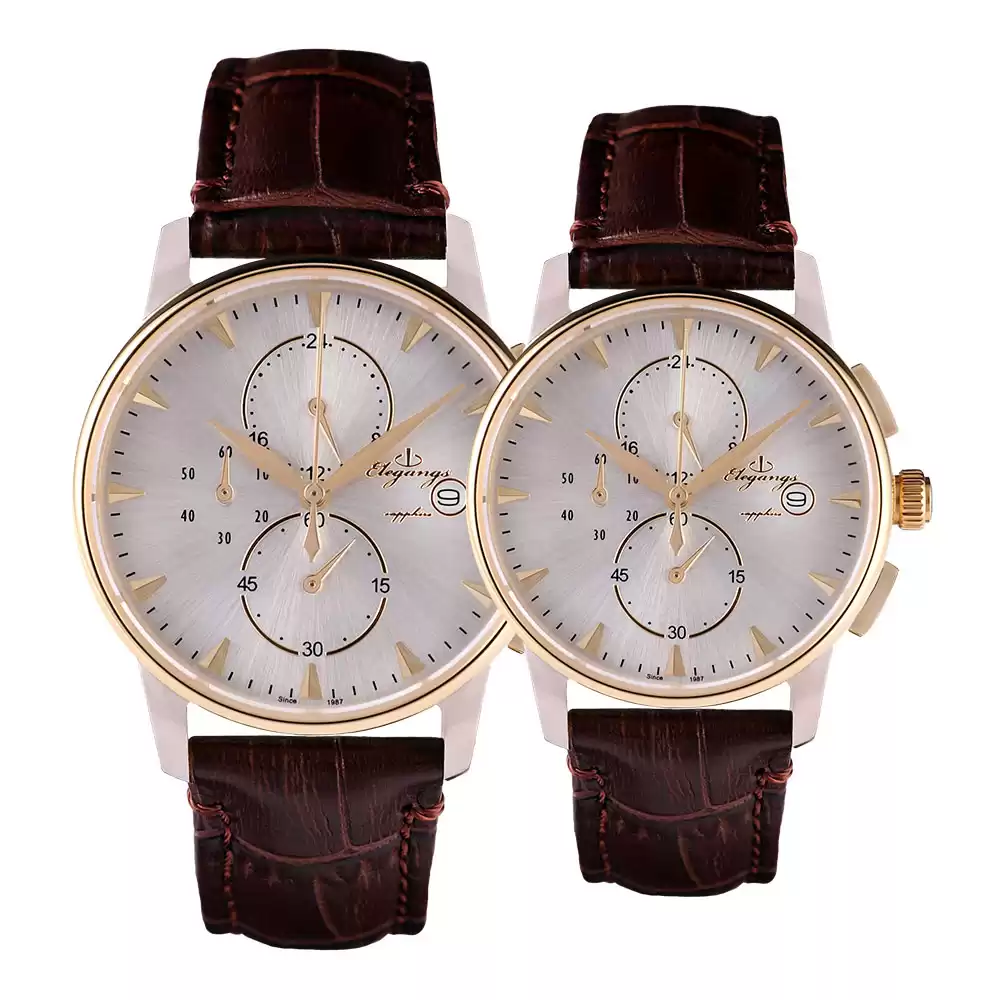 ساعت مچی ست زنانه مردانه الگنگس 8049-107-8050-107