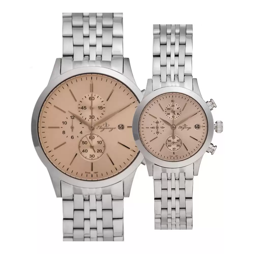 ساعت مچی ست زنانه مردانه الگنگس 8158-101-8159-101