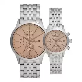 خرید ساعت مچی ست زنانه مردانه الگنگس مدل 8158-101-8159-101 با بهترین قیمت