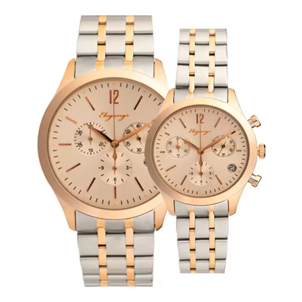 ساعت مچی ست زنانه مردانه الگنگس 8146-109-8147-109