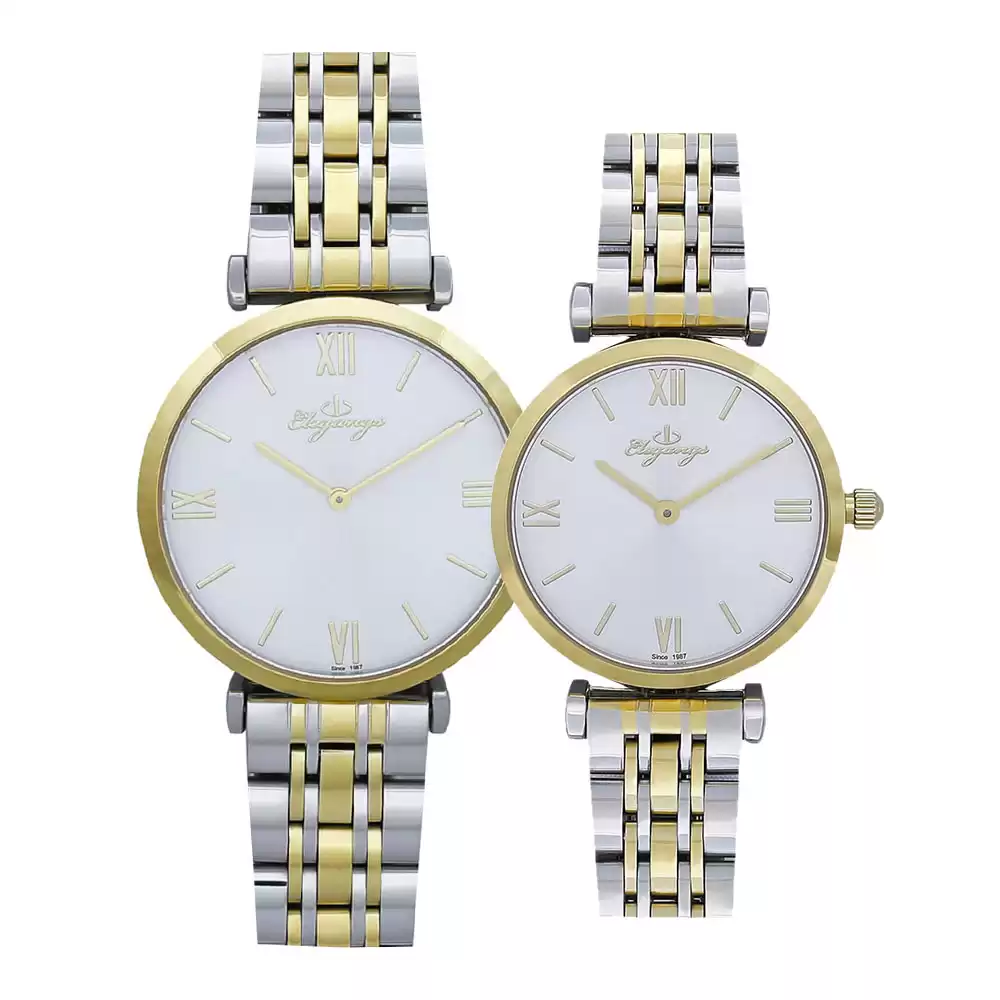 ساعت مچی ست زنانه مردانه الگنگس 8094-107-8095-107