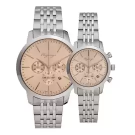 خرید ساعت مچی ست مردانه زنانه الگنگس مدل Elegangs 8160-101-8161-101 با بهترین قیمت