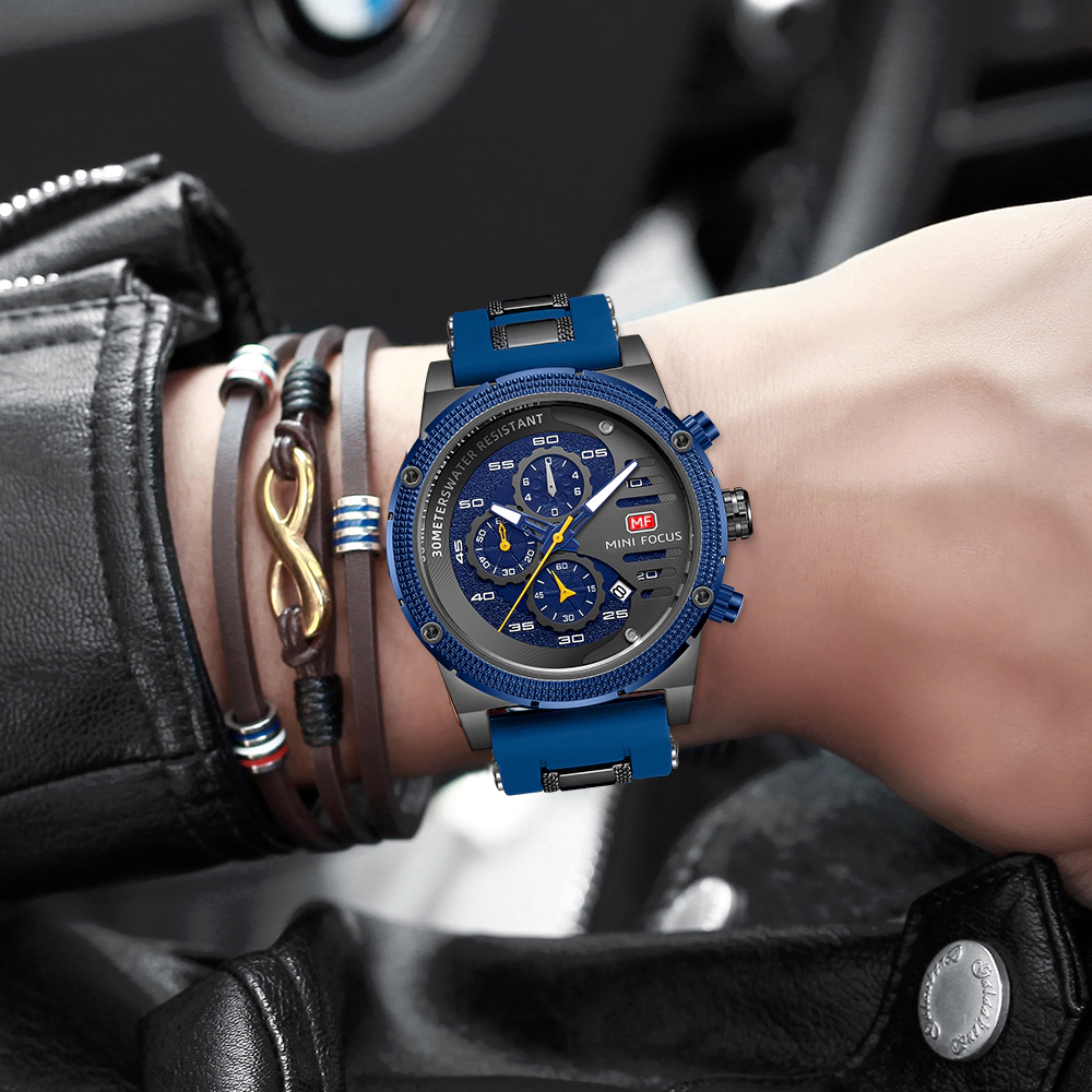 ساعت مچی مردانه مینی فوکوس mini focus MF0246GG-06