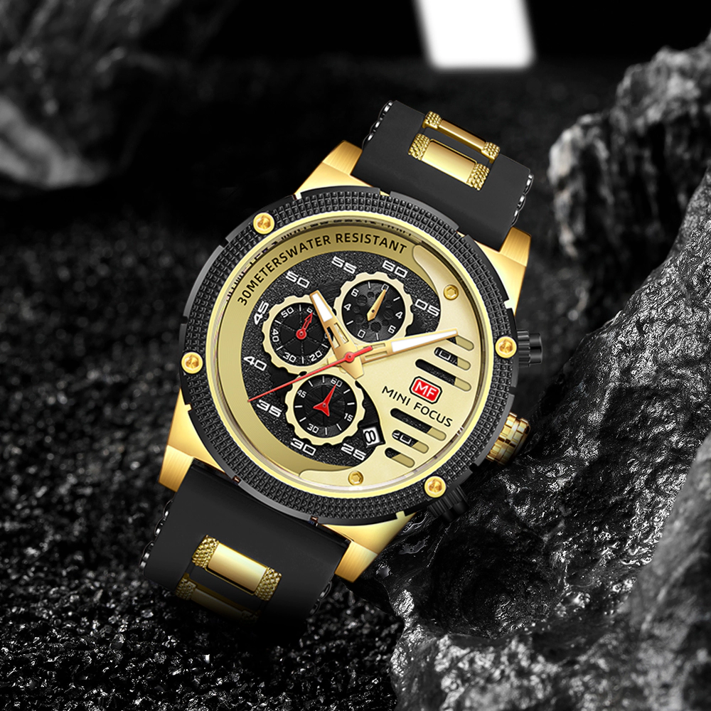 ساعت مچی مردانه مینی فوکوس mini focus MF0246GG-05